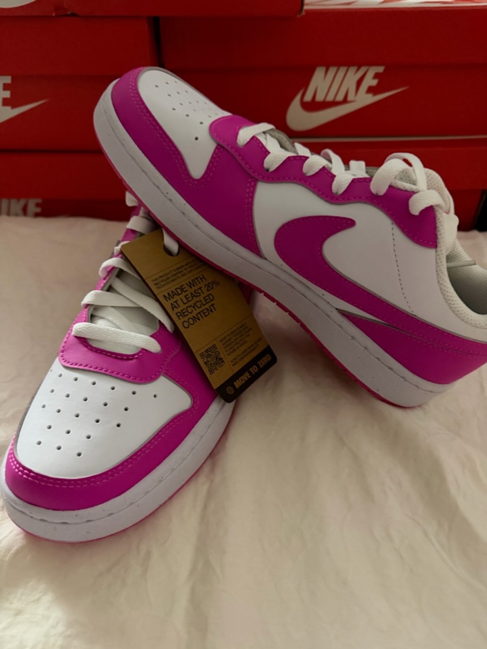 Nike 7Y 8.5W COURT BOROUGH LOW RECRAFT (GS) - Picture 3 of 7